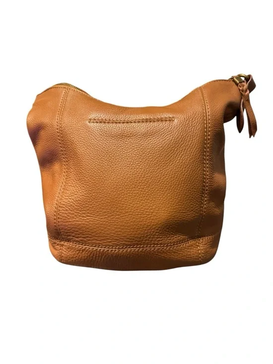 The Sak Leather Crossbody Bag Cognac Brown Pebbled Leather Boho Shoulder - Picture 4 of 5